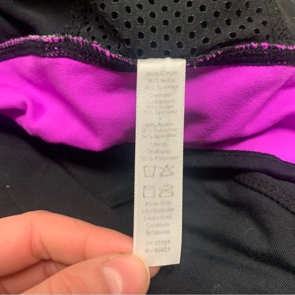 Kyodan Workout Jacket Women's Size Medium Black Peach Full Zip Mesh Lightweight - Picture 9 of 9